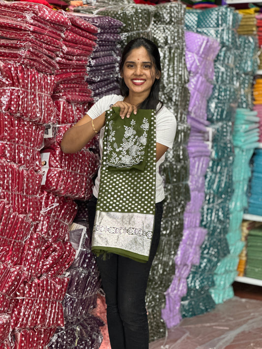 SAREE & WORK BLOUSE COMBO
