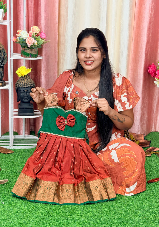 Premium Kanchi silk Baby frock