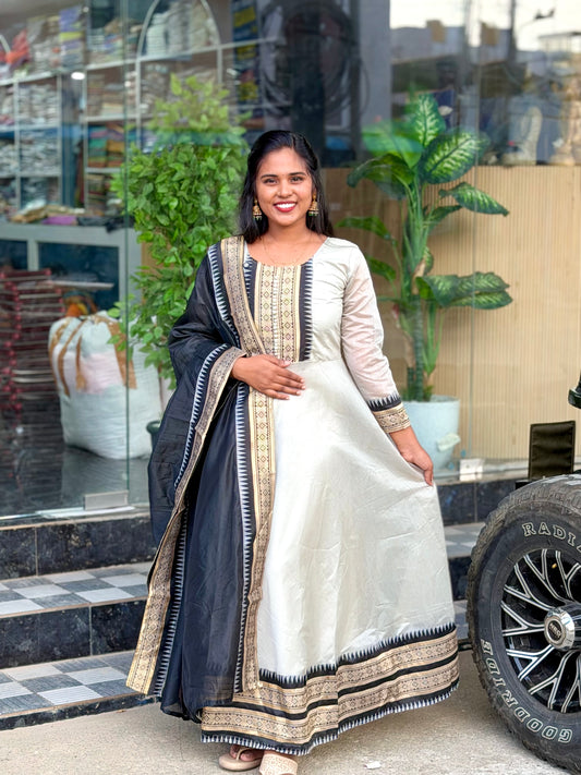 Kurti and dupatta silk cotton