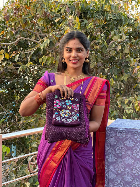 SAREE & WORK BLOUSE COMBO