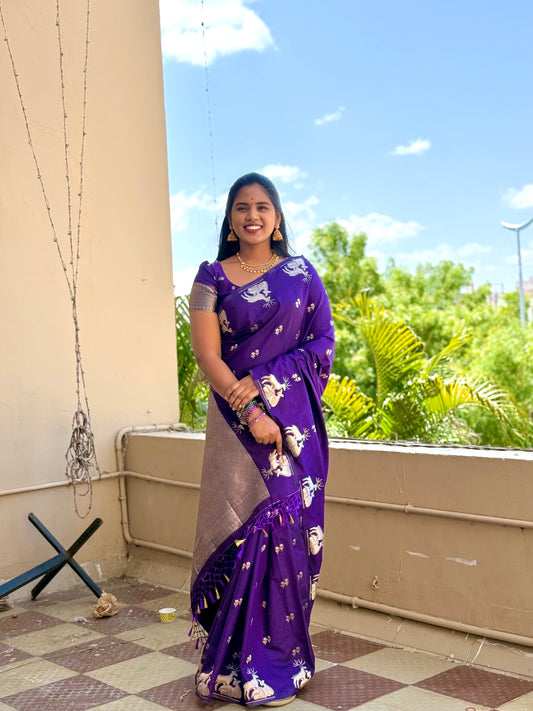 Mulberry silk saree