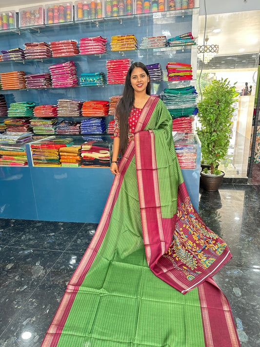Grape silk saree