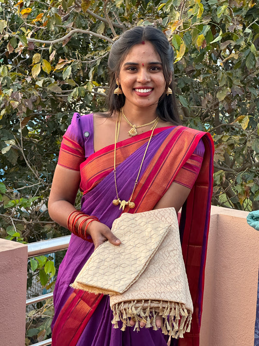 SAREE & WORK BLOUSE COMBO