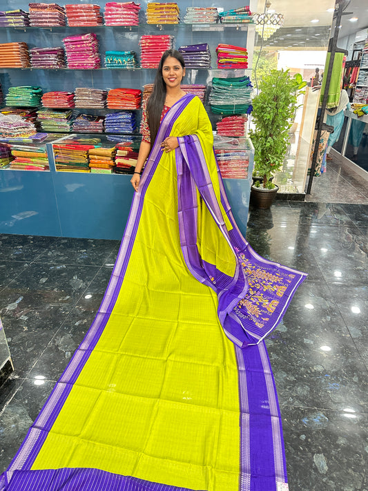 Grape silk saree