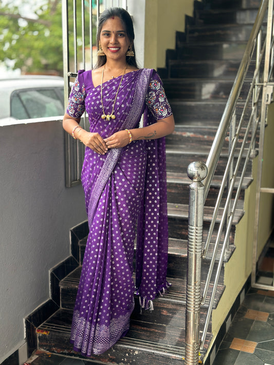 Saree & work blouse combo