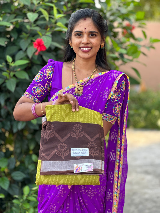 LINEN COTTON SAREE