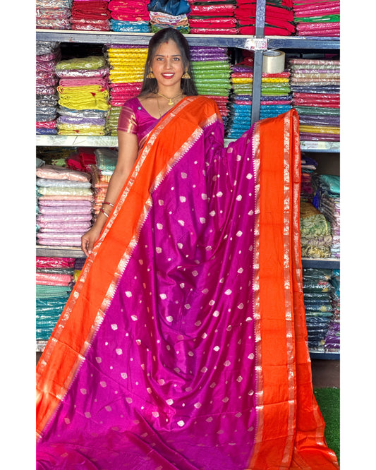 Banarasi soft silk saree